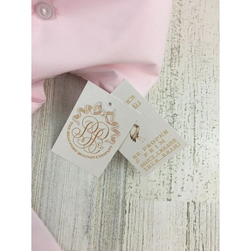 The Beaufort Bonnet Company XL 3T 4T Bellefaire Bonnet Pink Eyelet Lace Girls - Picture 6 of 14